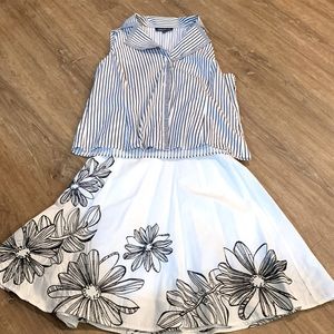 Skirt / top set